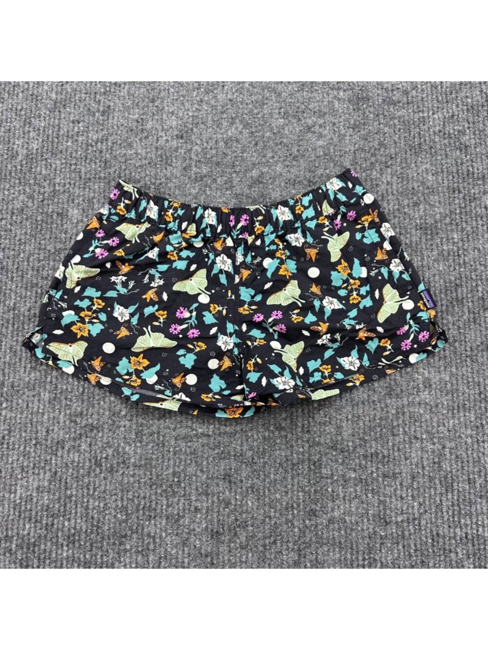 Patagonia Barely Baggies Night Pollinators Floral Butterfly Short 57043 Women XS